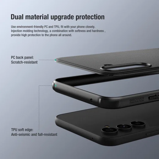 Nillkin Super Frosted Shield Samsung Galaxy A54 Hoesje Zwart afbeelding 7
