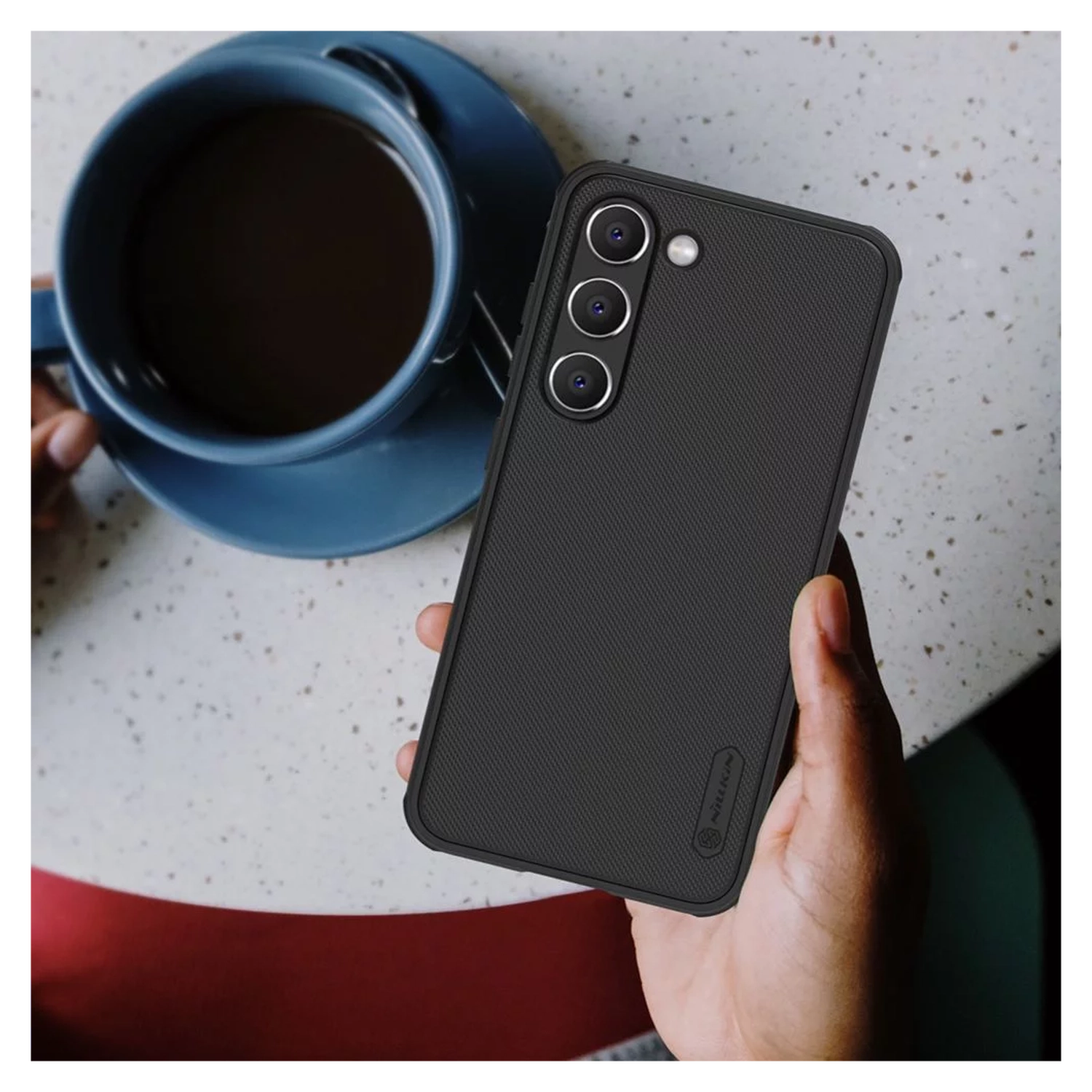 Nillkin Super Frosted Shield Samsung Galaxy A54 Hoesje Zwart afbeelding 8