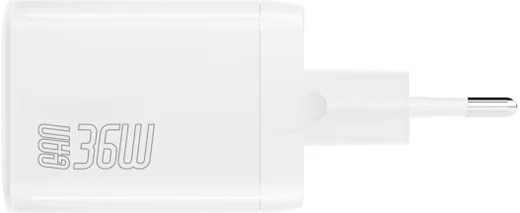 4smarts PD Plug Dual USB-C GaN Snellader 36W Quick Charge Adapter Wit afbeelding 10