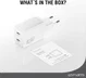 4smarts PD Plug Dual USB-C GaN Snellader 36W Quick Charge Adapter Wit afbeelding 9