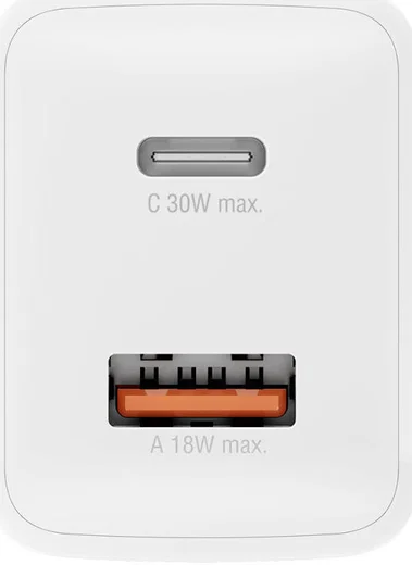 4smarts USB/USB-C Snellader 30W Power Delivery en Quick Charge Wit afbeelding 2