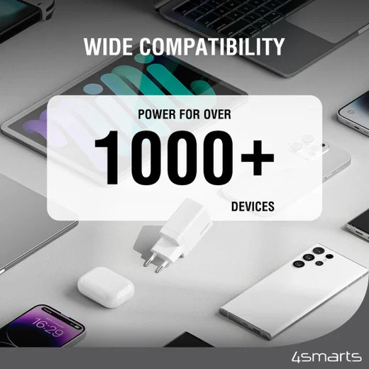 4smarts USB/USB-C Snellader 30W Power Delivery en Quick Charge Wit afbeelding 6