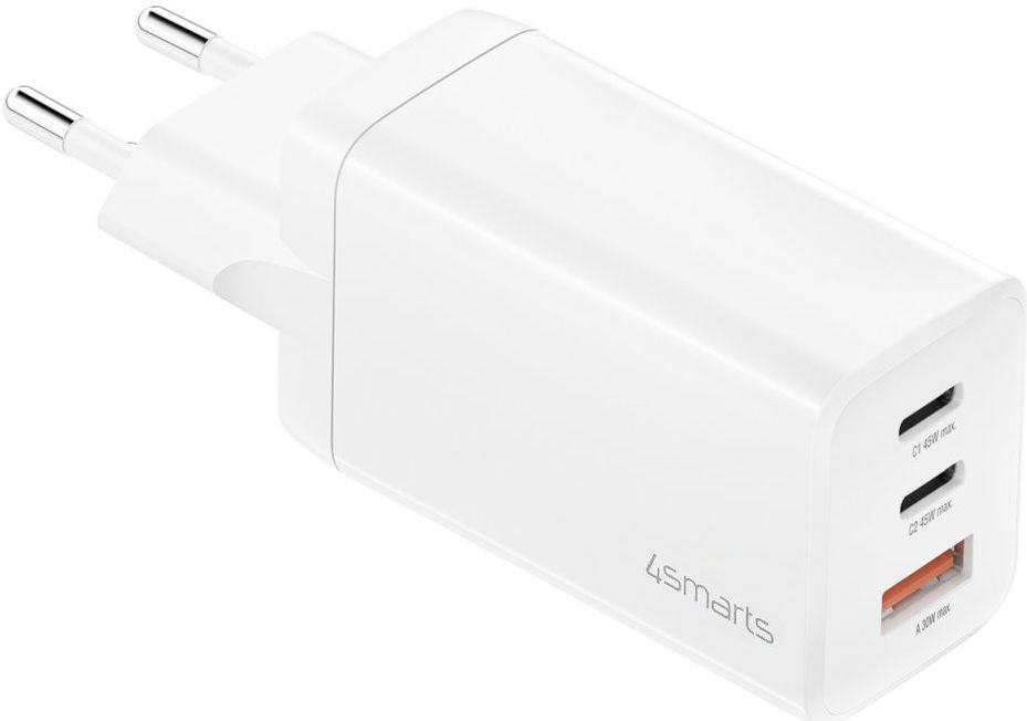 4smarts PD Plug Trio GaN Snellader 45W Fast Charge Adapter Wit afbeelding 10