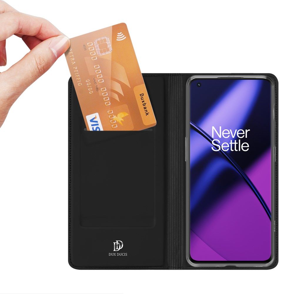 Dux Ducis Skin Pro OnePlus 11 Hoesje Portemonnee Book Case Zwart afbeelding 1