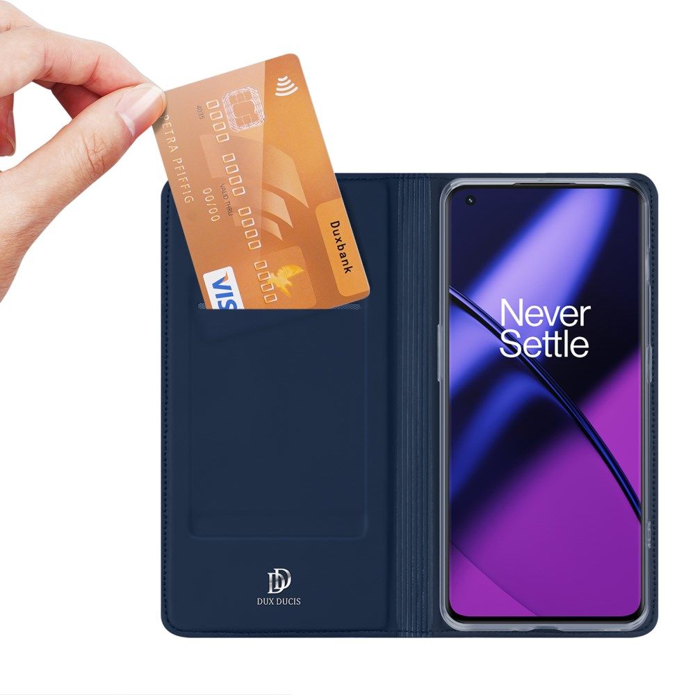 Dux Ducis Skin Pro OnePlus 11 Hoesje Portemonnee Book Case Blauw afbeelding 1