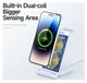 Duzzona 3-in-1 Draadloze Oplader 15W Telefoon/Oortjes/Apple Watch Wit afbeelding 12