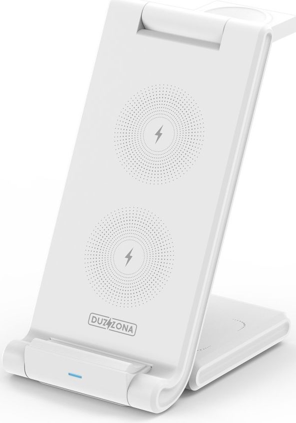 Duzzona 3-in-1 Draadloze Oplader 15W Telefoon/Oortjes/Samsung Watch afbeelding 1
