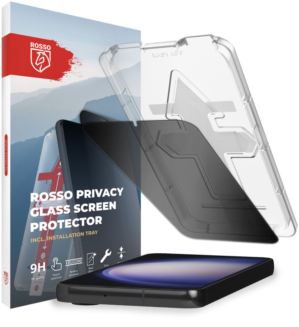 Rosso Samsung Galaxy S23 Privacy Glass met Installatietray afbeelding 1