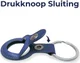 Rosso Element Apple AirTag Sleutelhanger Kunstleer Hoesje Blauw afbeelding 5