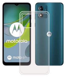 Motorola Moto E13 Hoesje Dun TPU Back Cover Transparant afbeelding