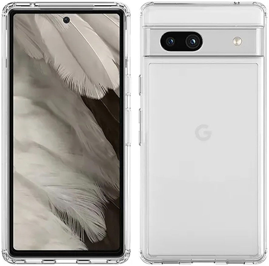 Google Pixel 7a Hoesje Dun TPU Back Cover Transparant afbeelding 4