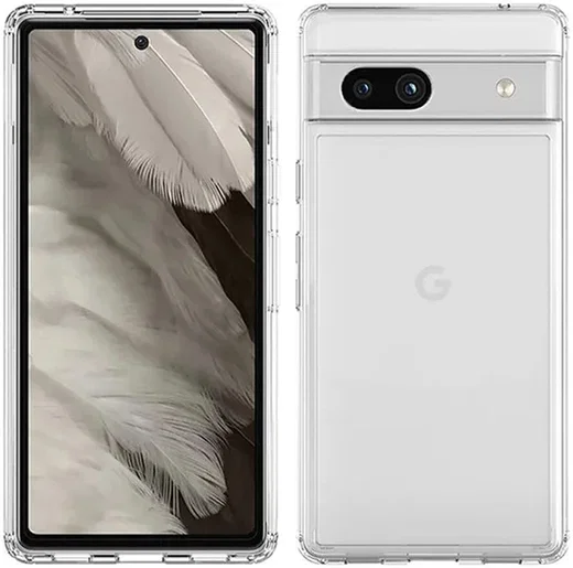 Google Pixel 7a Hoesje Dun TPU Back Cover Transparant afbeelding 4