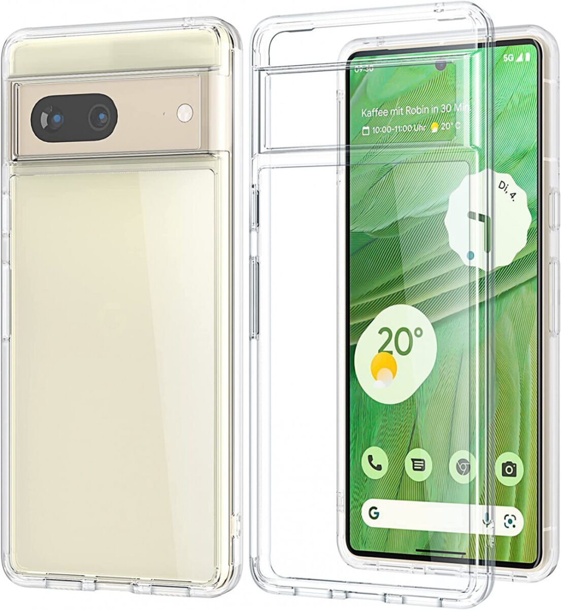 Google Pixel 7a Hoesje Dun TPU Back Cover Transparant afbeelding 3