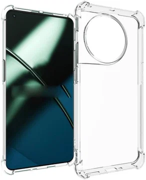 OnePlus 11 Hoesje Schokbestendig en Dun TPU Back Cover Transparant