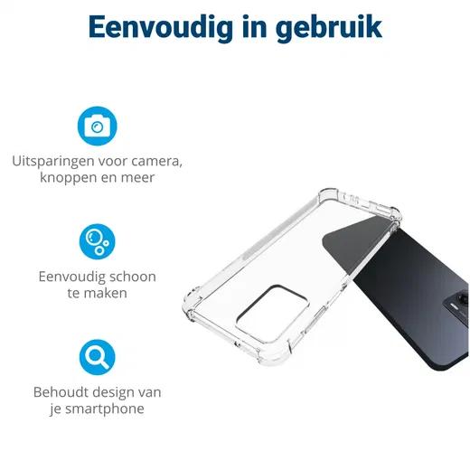 Motorola Moto G53 Hoesje Schokbestendig en Dun TPU Transparant afbeelding 7