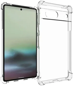 Google Pixel 7a Hoesje Schokbestendig en Dun TPU Transparant