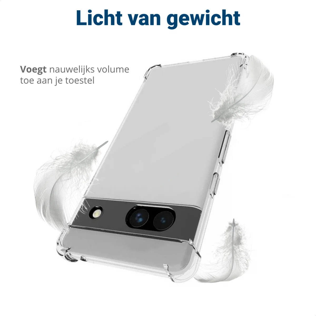 Google Pixel 7a Hoesje Schokbestendig en Dun TPU Transparant afbeelding 9