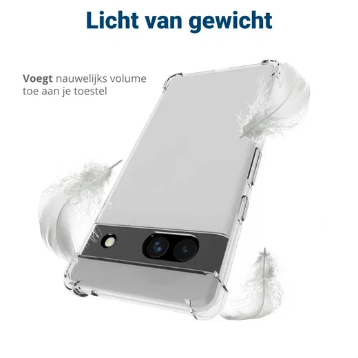 Google Pixel 7a Hoesje Schokbestendig en Dun TPU Transparant afbeelding 9