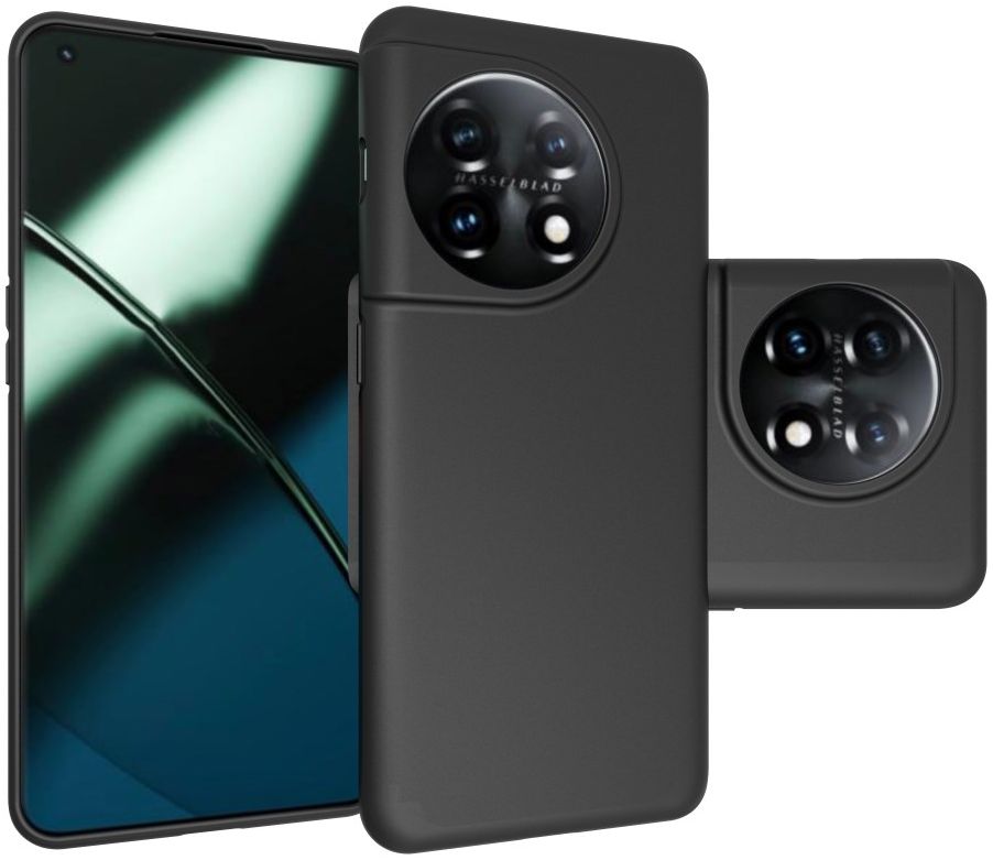 OnePlus 11 Hoesje Dun TPU Matte Back Cover Zwart afbeelding 8