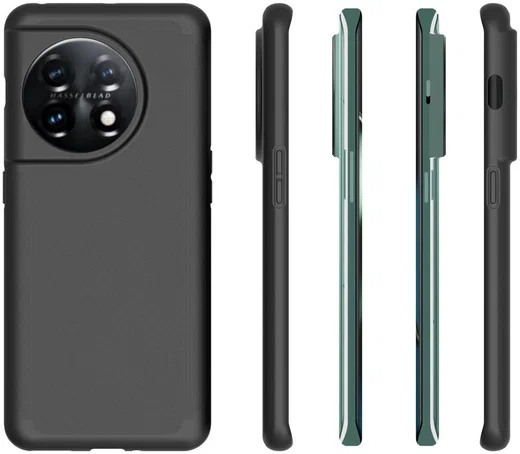 OnePlus 11 Hoesje Dun TPU Matte Back Cover Zwart afbeelding 9