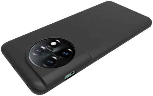 OnePlus 11 Hoesje Dun TPU Matte Back Cover Zwart afbeelding 6