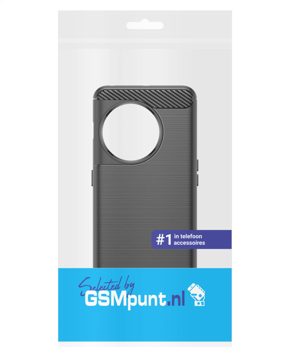 OnePlus 11 Hoesje Geborsteld TPU Flexibele Back Cover Zwart afbeelding 11