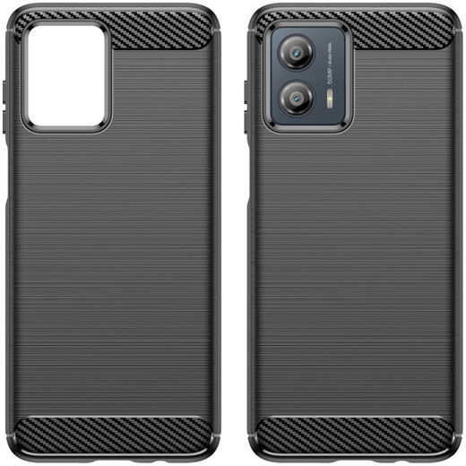 Motorola Moto G53 Hoesje Geborsteld TPU Flexibele Back Cover Zwart afbeelding 9