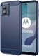 Motorola Moto G53 Hoesje Geborsteld TPU Flexibele Back Cover Blauw afbeelding 1