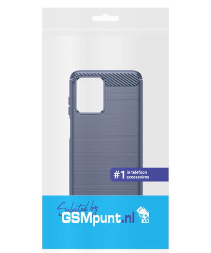 Motorola Moto G53 Hoesje Geborsteld TPU Flexibele Back Cover Blauw afbeelding 10