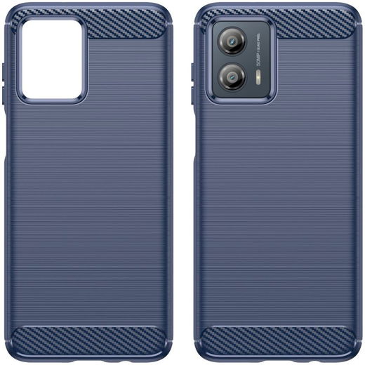 Motorola Moto G53 Hoesje Geborsteld TPU Flexibele Back Cover Blauw afbeelding 9