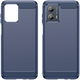 Motorola Moto G53 Hoesje Geborsteld TPU Flexibele Back Cover Blauw afbeelding 9