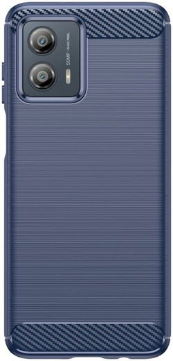 Motorola Moto G53 Hoesje Geborsteld TPU Flexibele Back Cover Blauw afbeelding 2