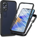 Oppo A17 Hoesje Full Protect 360° Cover Hybride Zwart