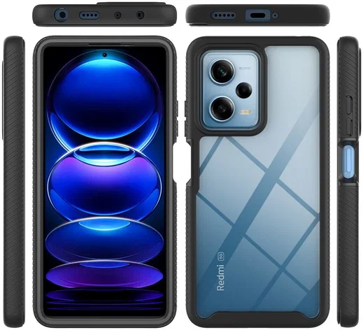 Xiaomi Redmi Note 12 Pro 5G / Poco X5 Pro Hoesje Full Protect 360° Zwart afbeelding 8