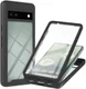 Google Pixel 7a Hoesje Full Protect 360° Cover Hybride Zwart afbeelding 1