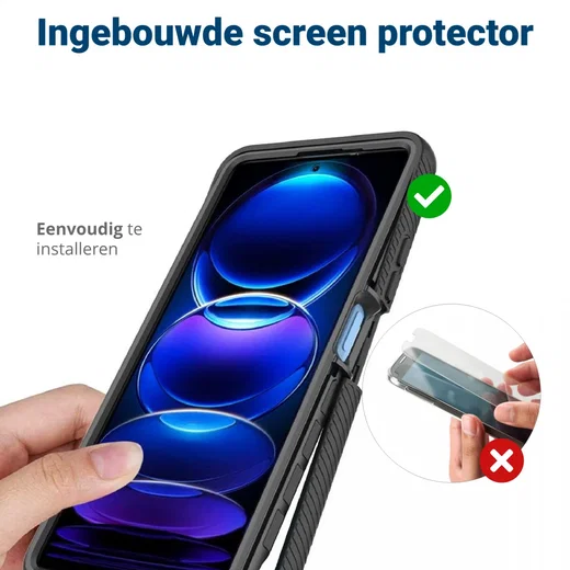 Xiaomi Redmi Note 12 Pro 5G / Poco X5 Pro Hoesje Full Protect 360° Blauw afbeelding 5