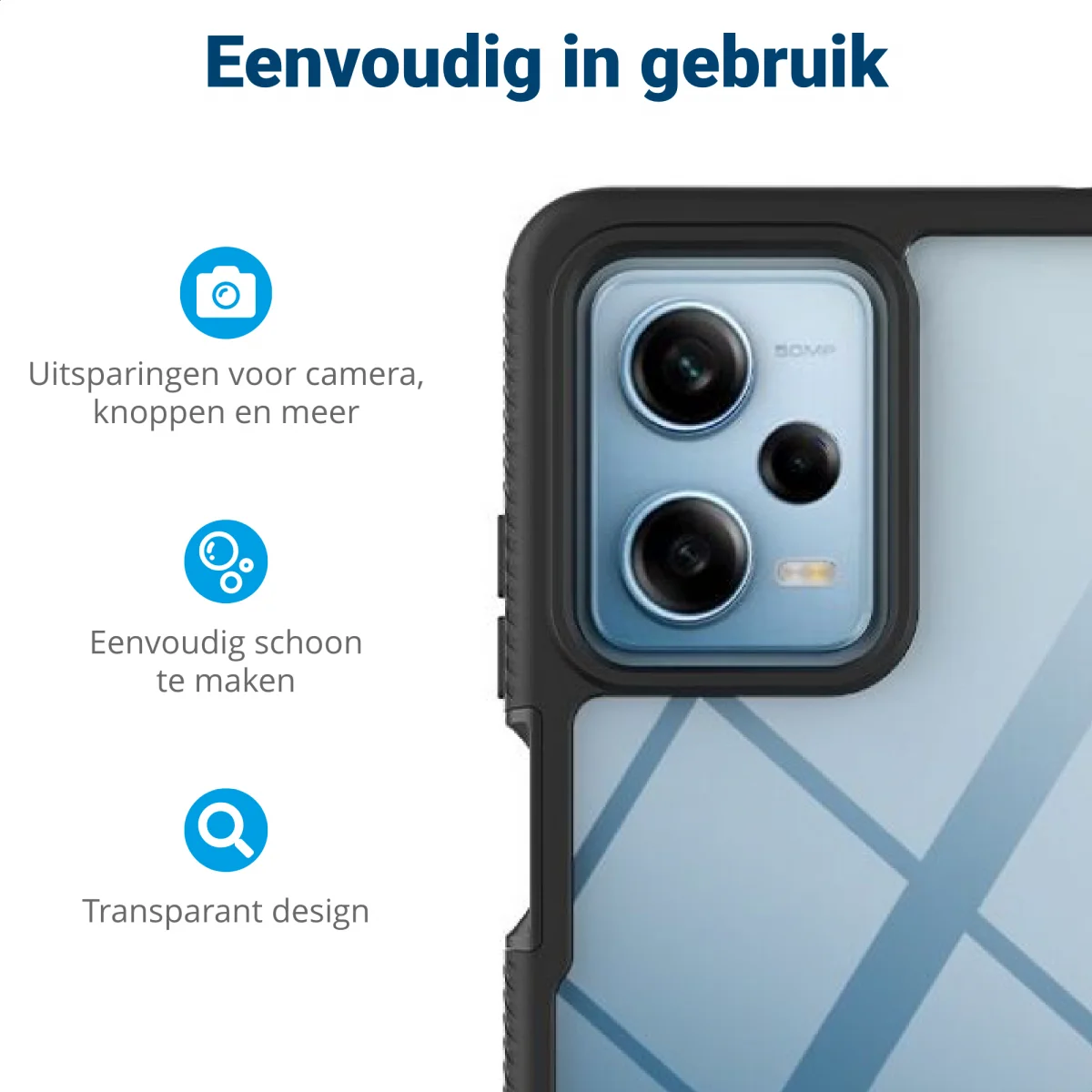 Xiaomi Redmi Note 12 Pro 5G / Poco X5 Pro Hoesje Full Protect 360° Blauw afbeelding 7