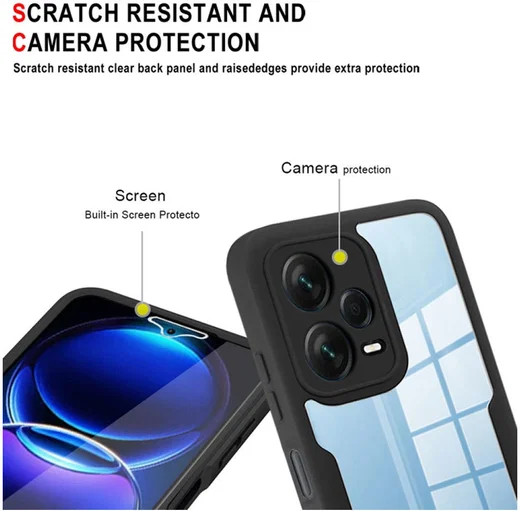 Xiaomi Redmi Note 12 Pro 5G / Poco X5 Pro Hoesje Full Protect 360° Blauw afbeelding 9