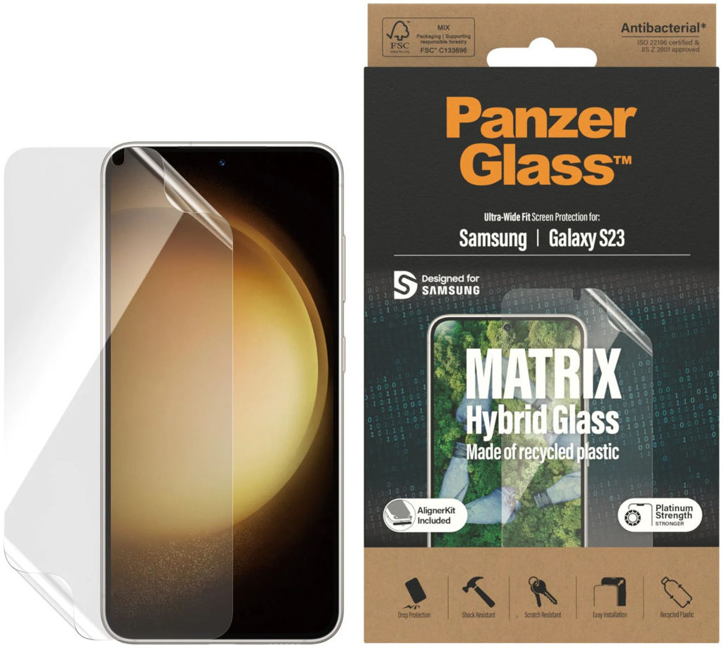 PanzerGlass Matrix Hybrid Samsung Galaxy S23 Screen Protector afbeelding 1