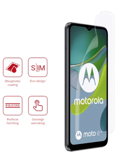 Rosso Motorola Moto E13 Screen Protector Ultra Clear Duo Pack afbeelding 2