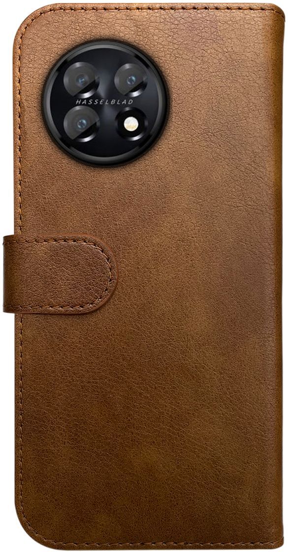 Rosso Element OnePlus 11 Hoesje Book Cover Wallet Bruin afbeelding 2