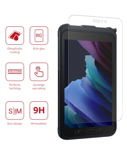 Rosso Samsung Galaxy Tab Active 3 Tempered Glass Screen Protector afbeelding 2