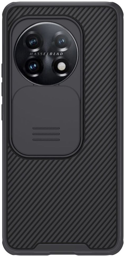 Nillkin CamShield OnePlus 11 Hoesje met Camera Slider Back Cover Zwart afbeelding 1