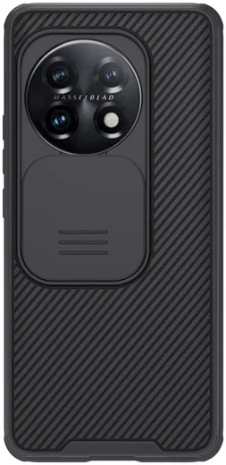Nillkin CamShield OnePlus 11 Hoesje met Camera Slider Back Cover Zwart afbeelding 1