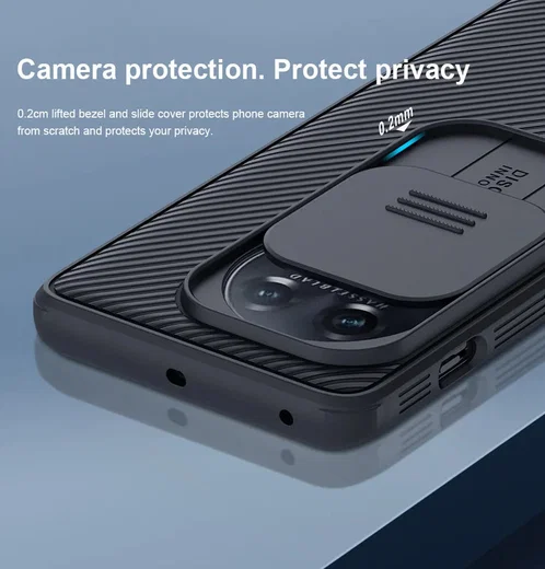 Nillkin CamShield OnePlus 11 Hoesje met Camera Slider Back Cover Zwart afbeelding 4