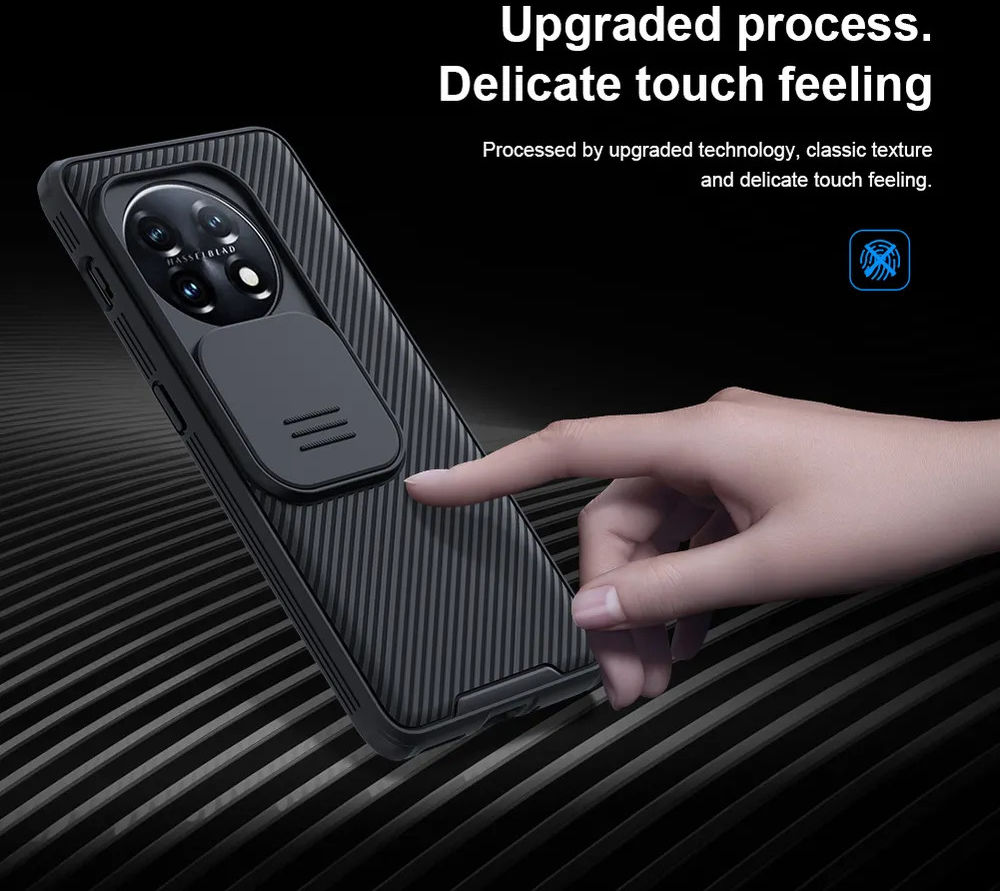 Nillkin CamShield OnePlus 11 Hoesje met Camera Slider Back Cover Zwart afbeelding 7