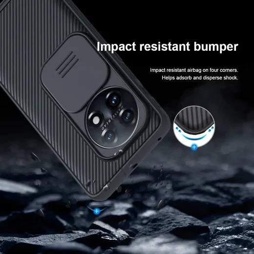 Nillkin CamShield OnePlus 11 Hoesje met Camera Slider Back Cover Blauw afbeelding 5