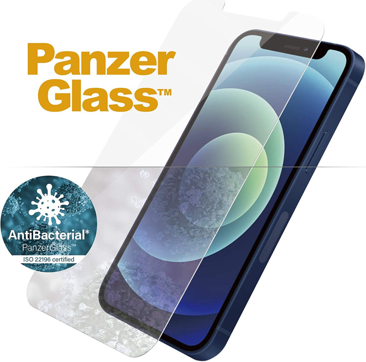 PanzerGlass Apple iPhone 12 Mini Screen Protector Antibacterieel Glas afbeelding 2