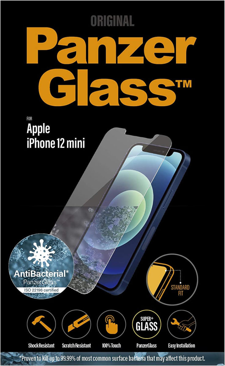PanzerGlass Apple iPhone 12 Mini Screen Protector Antibacterieel Glas afbeelding 3