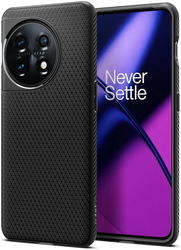 Spigen Liquid Air OnePlus 11 Hoesje Back Cover Flexibel TPU Zwart afbeelding